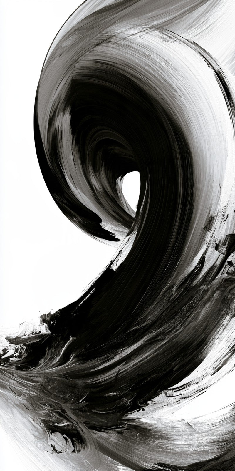 Monochrome Swirl Whirlwind Earrings | FWX2448