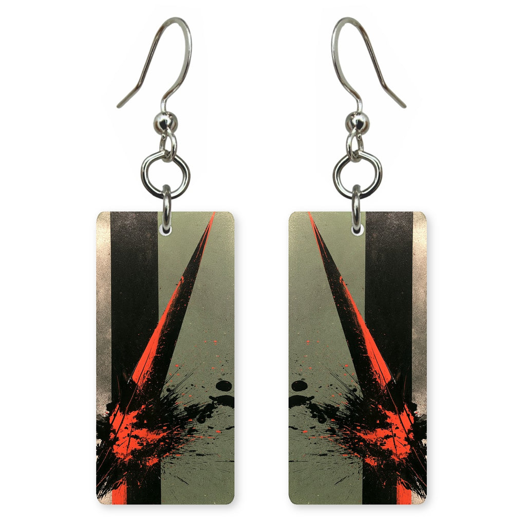 Sage Red Confrontation Earrings | FWX2449