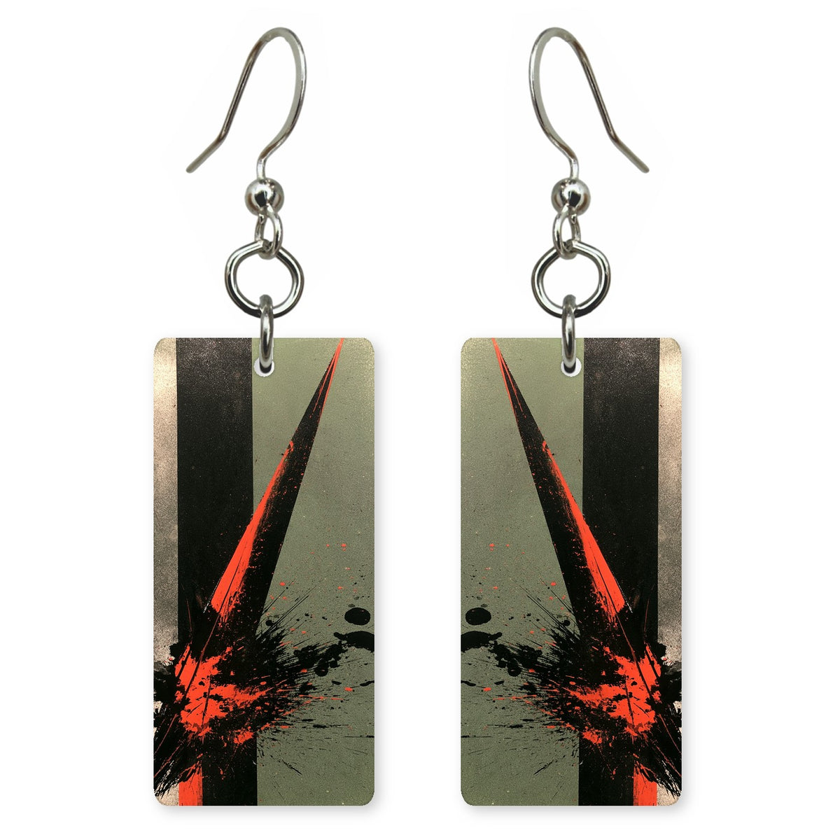 Sage Red Confrontation Earrings | FWX2449