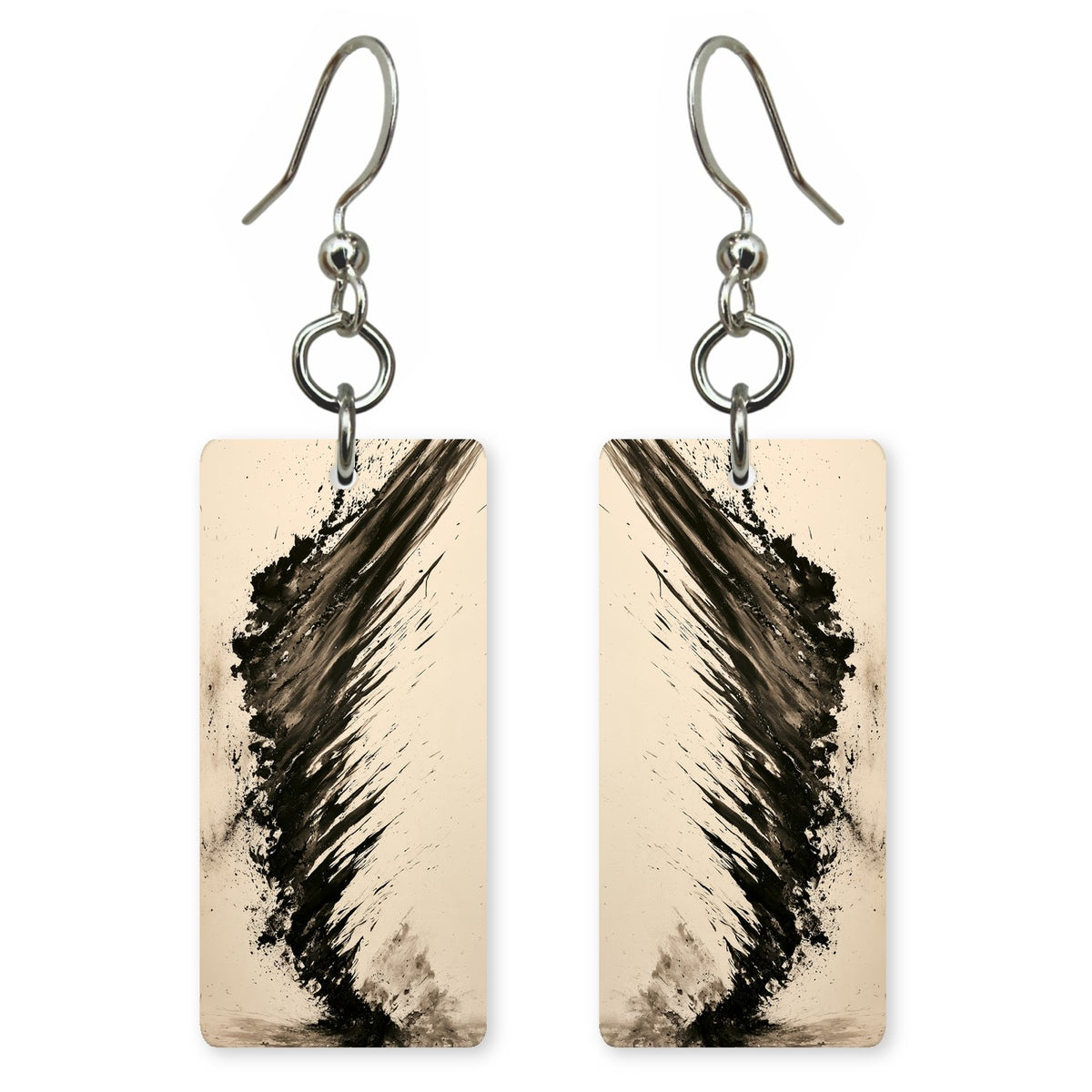 Ink Cream Velocity Earrings | FWX2451