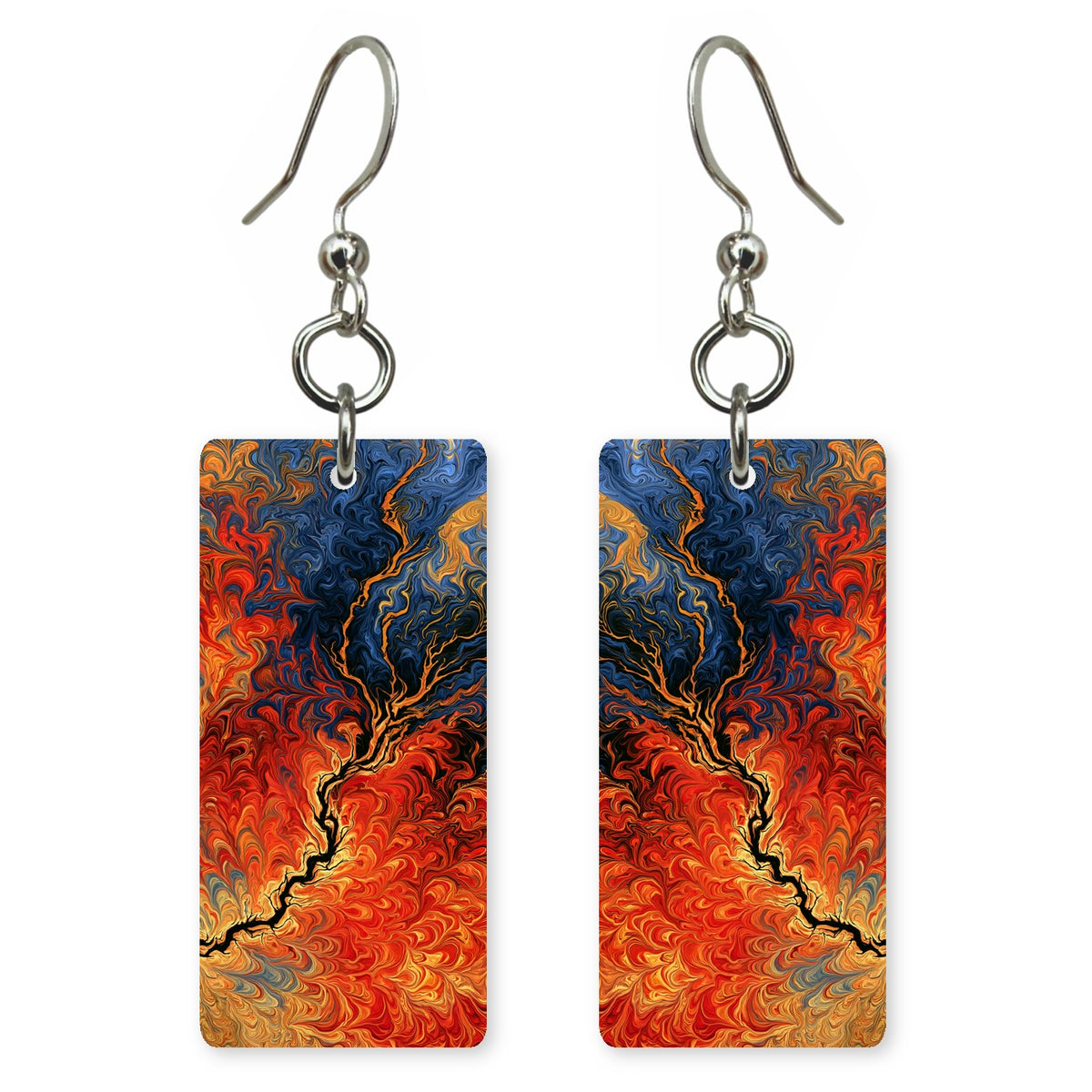 Lava Navy Torrent Earrings | FWX2453