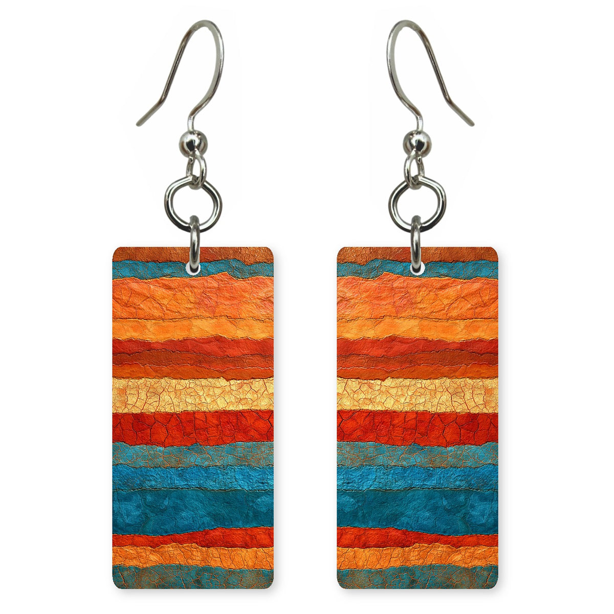 Saffron Peacock Vibrance Earrings | FWX2456