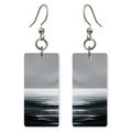 Gray Steel Somberness Earrings | FWX2461