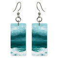 Teal Foam Exhilaration Earrings | FWX2463