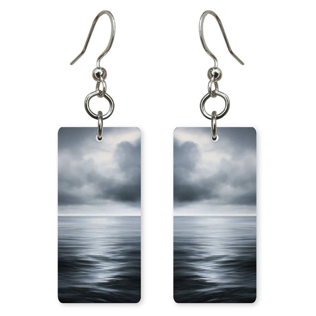 Pewter Tide Brooding Earrings | FWX2466