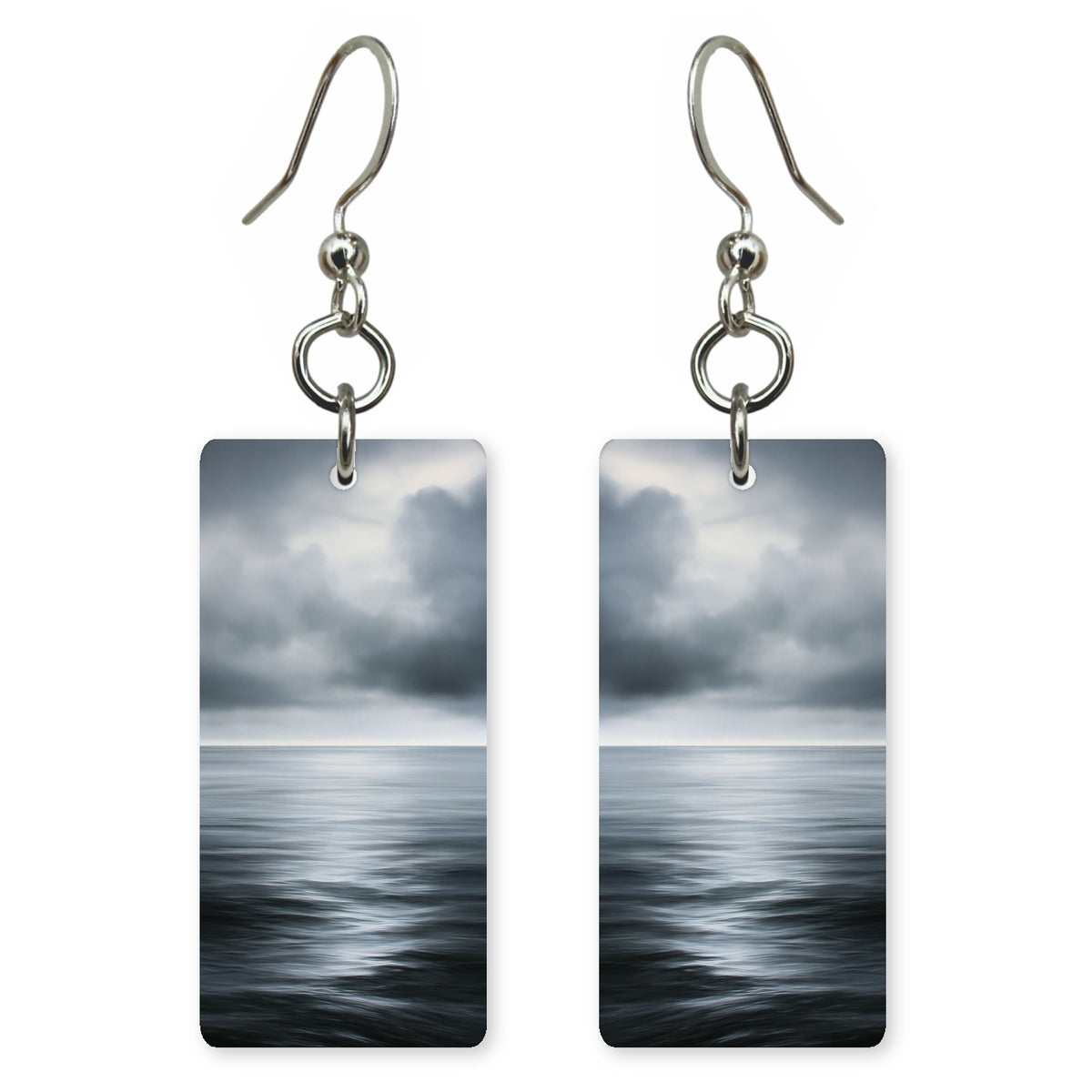 Pewter Tide Brooding Earrings | FWX2466