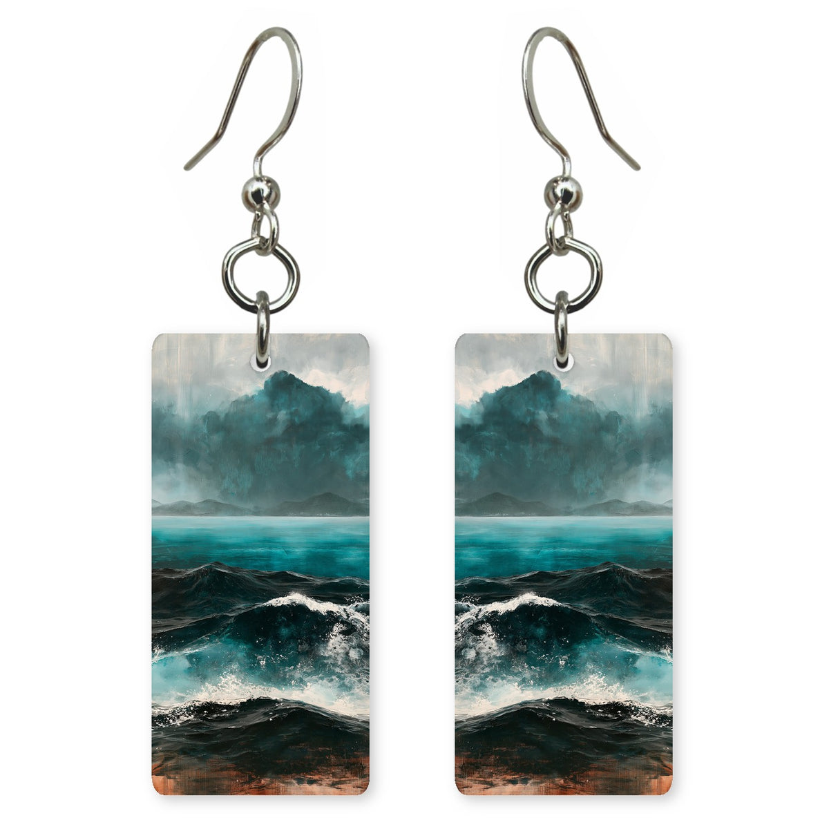 Petrol Rust Tempest Earrings | FWX2467