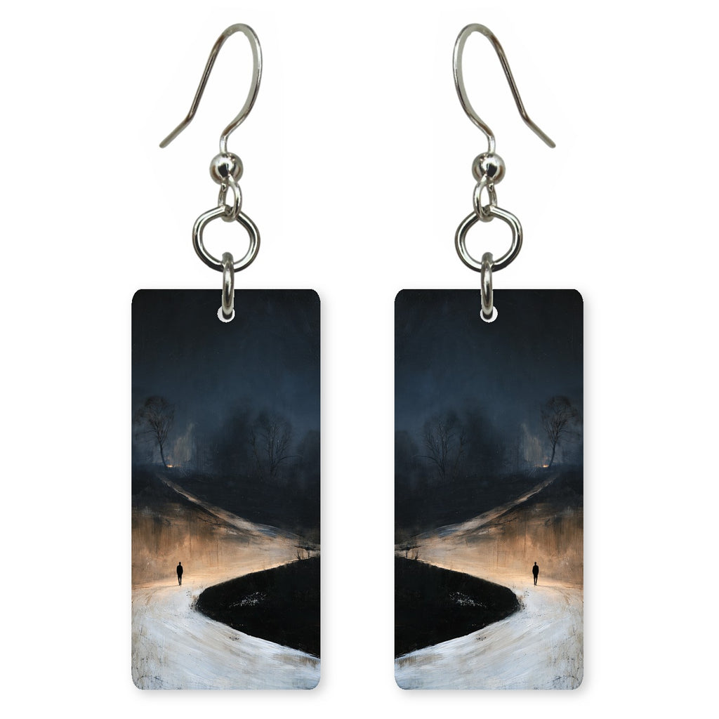 Midnight Path Uncertainty Earrings | FWX2469