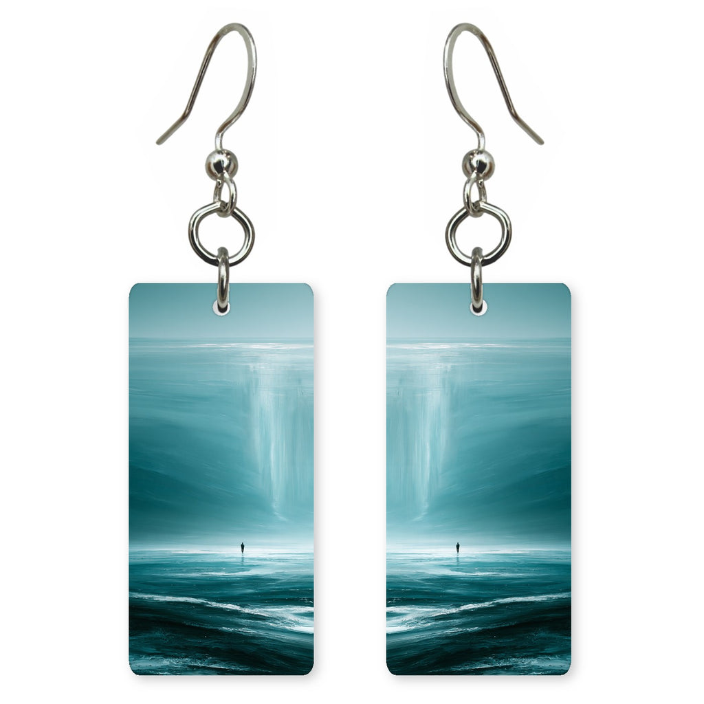 Aquamarine Veil Wonder Earrings | FWX2471