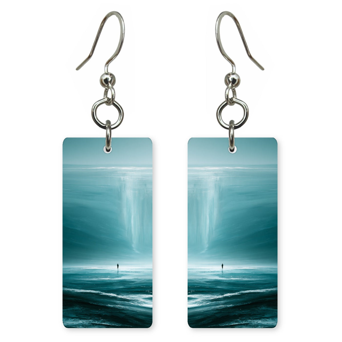 Aquamarine Veil Wonder Earrings | FWX2471