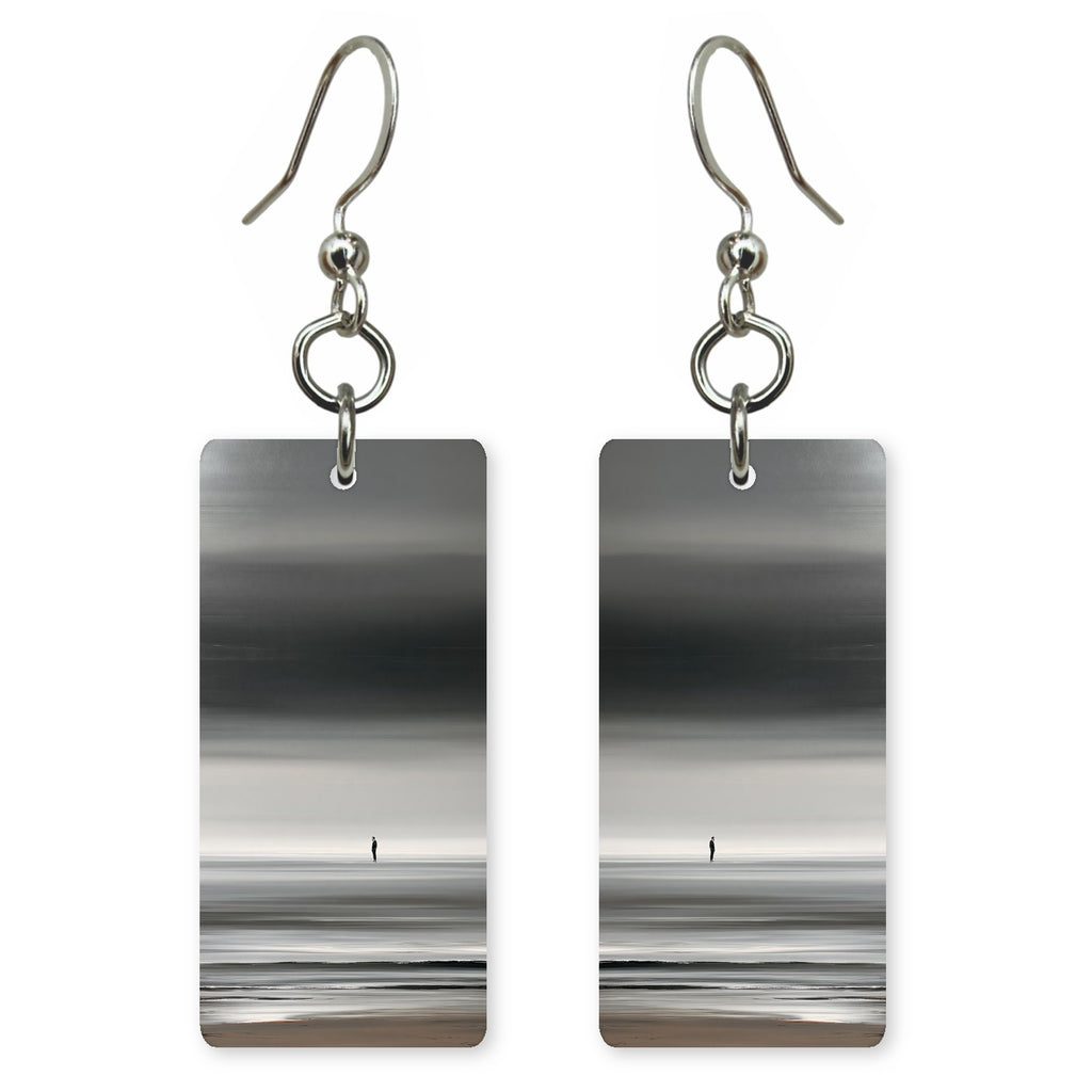 Graphite Gray Aloneness Earrings | FWX2472