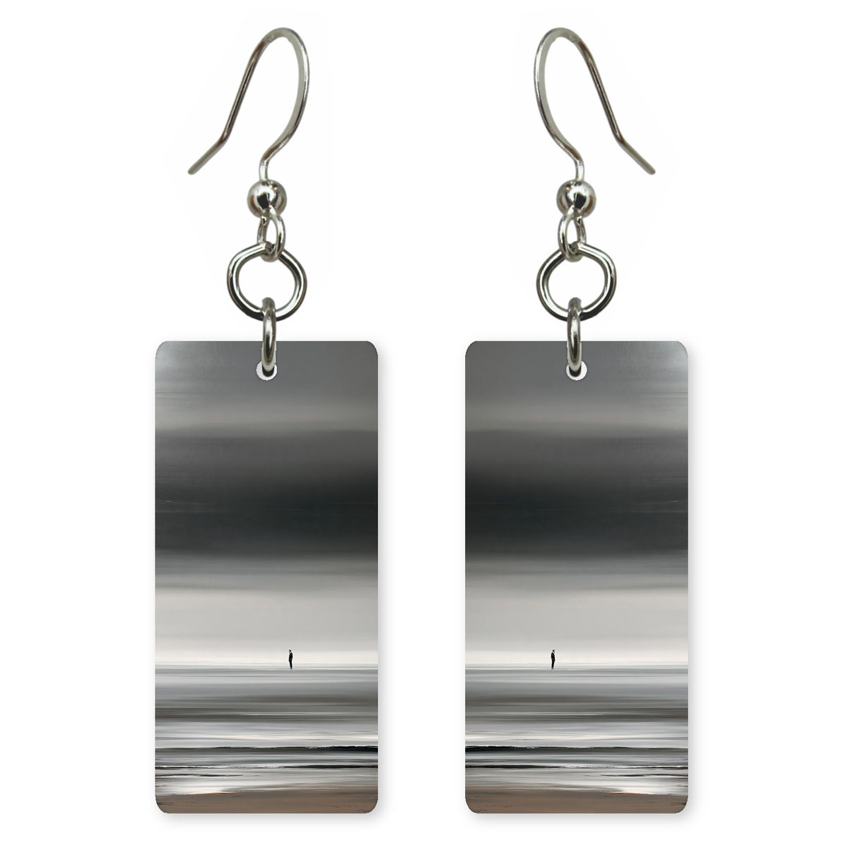 Graphite Gray Aloneness Earrings | FWX2472