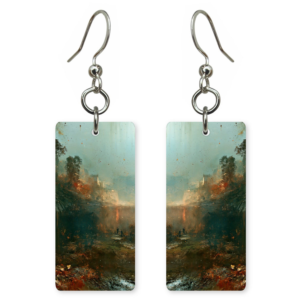 Bronze Moss Decay Earrings | FWX2476
