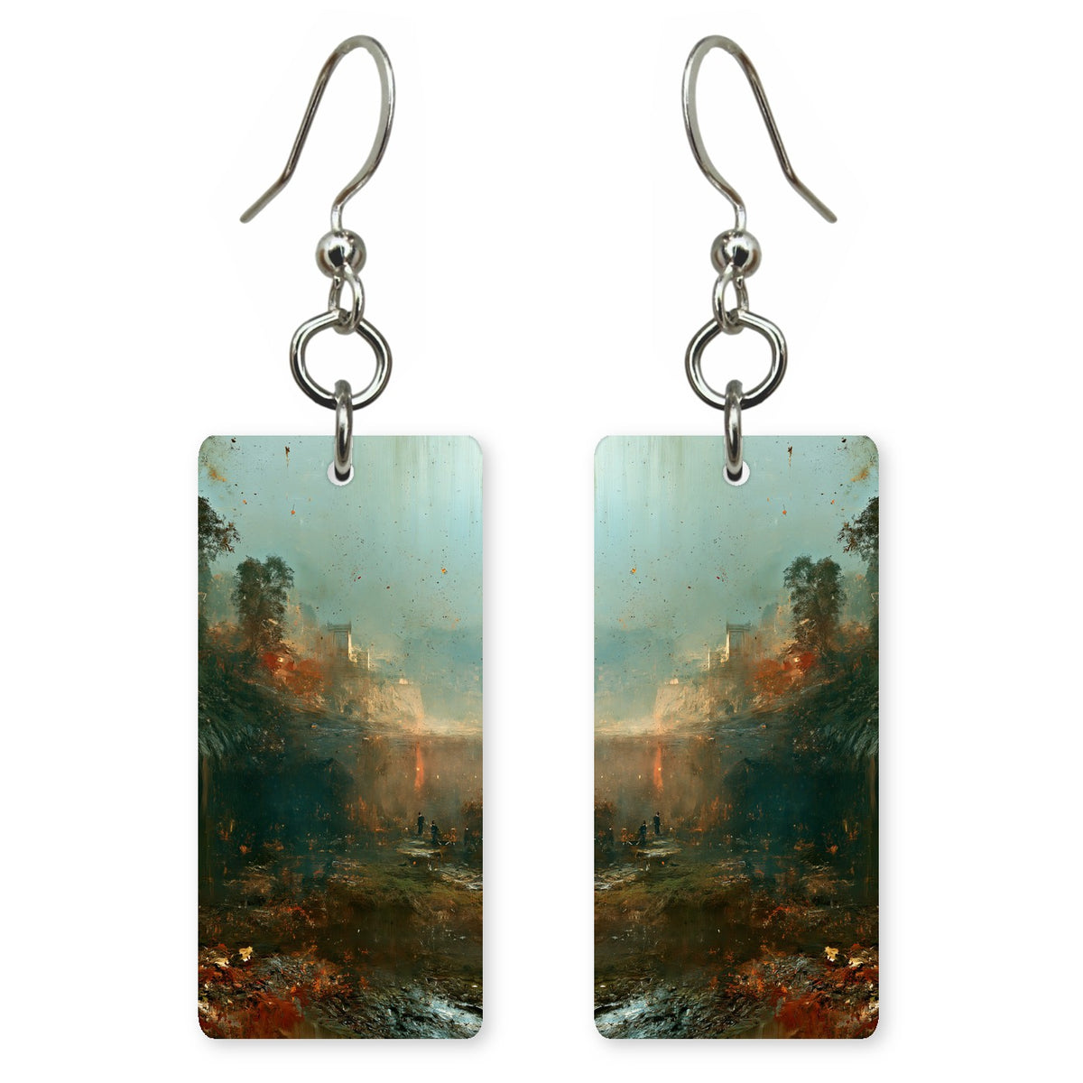 Bronze Moss Decay Earrings | FWX2476