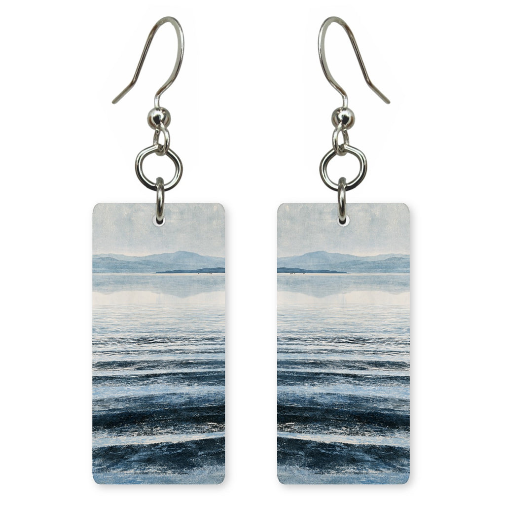 Steel Lake Contemplation Earrings | FWX2477