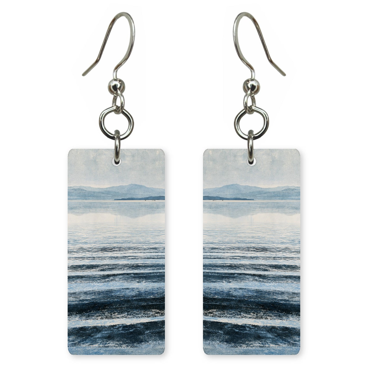 Steel Lake Contemplation Earrings | FWX2477