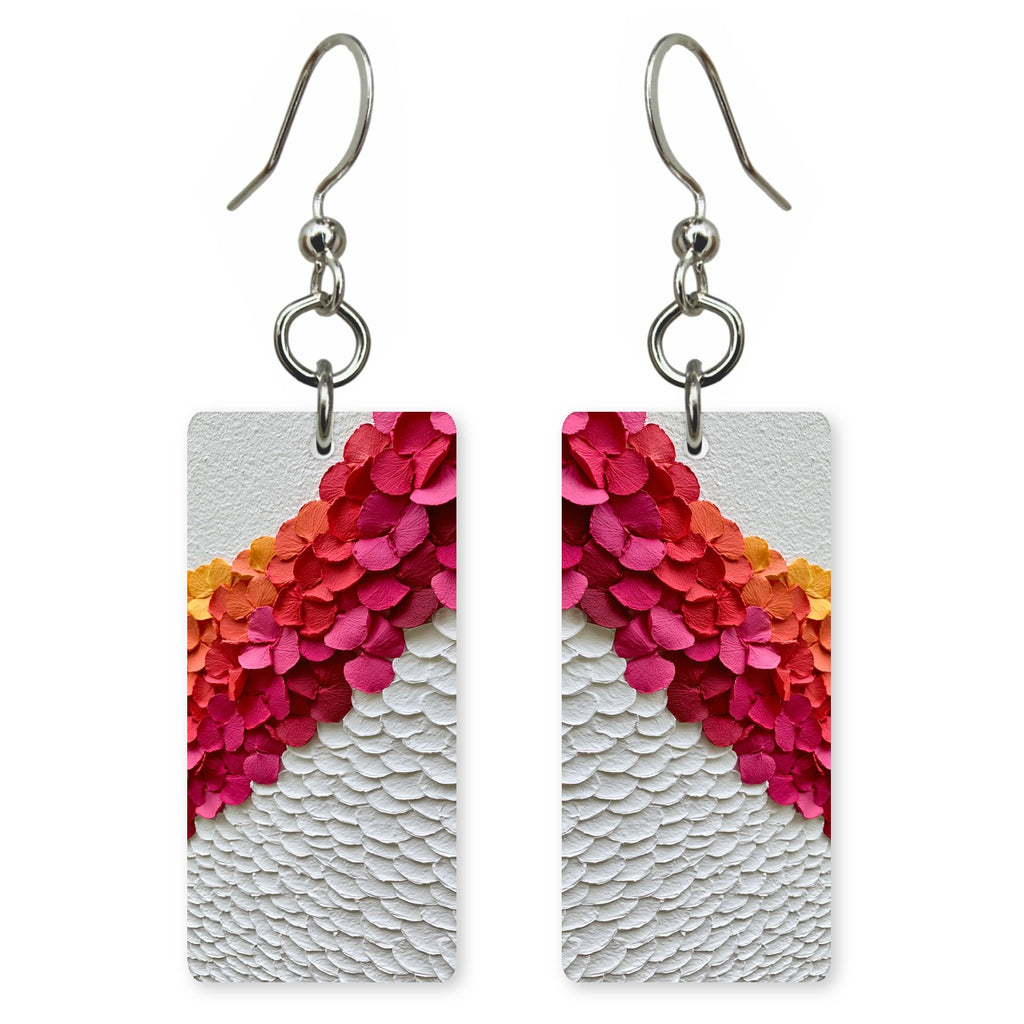 Fuchsia and Pearl Confidence Earrings | FWX247