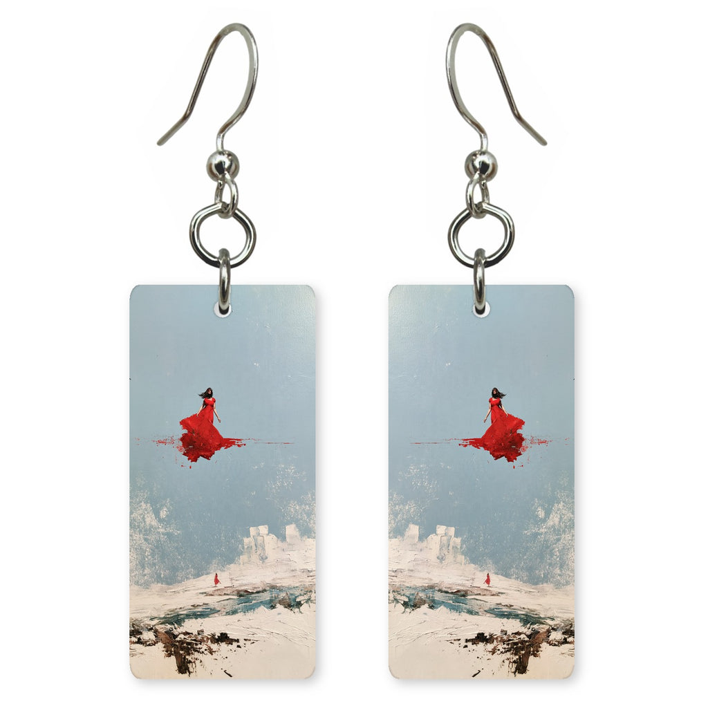 Scarlet Frost Escape Earrings | FWX2483