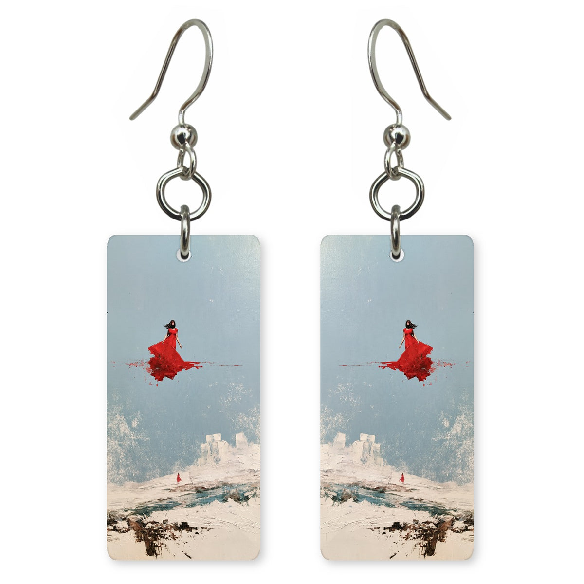 Scarlet Frost Escape Earrings | FWX2483