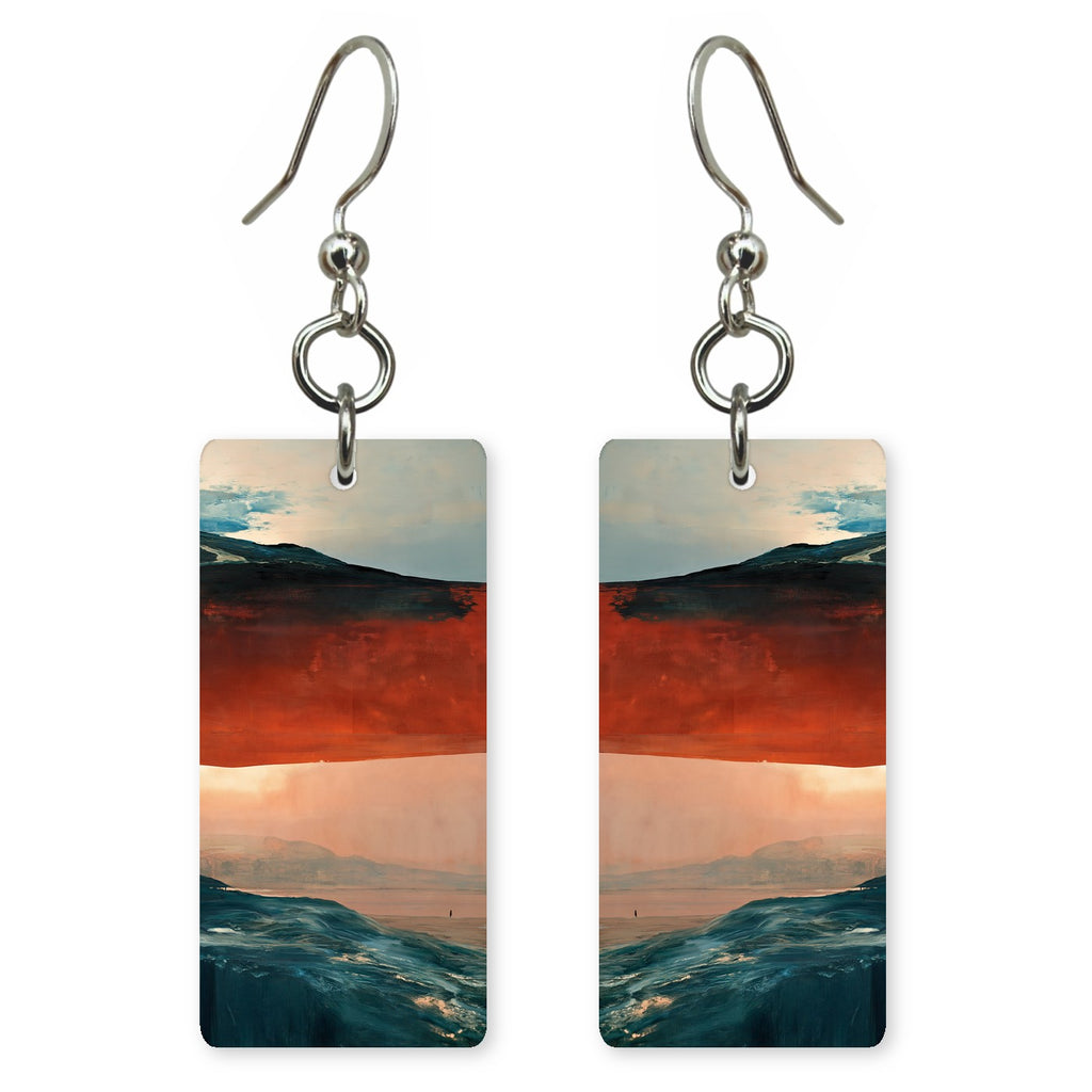 Brick Teal Upending Earrings | FWX2484