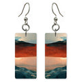 Brick Teal Upending Earrings | FWX2484