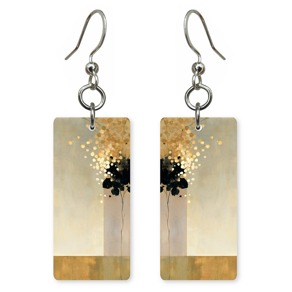 Gold Leaf Blossoming Earrings | FWX2487