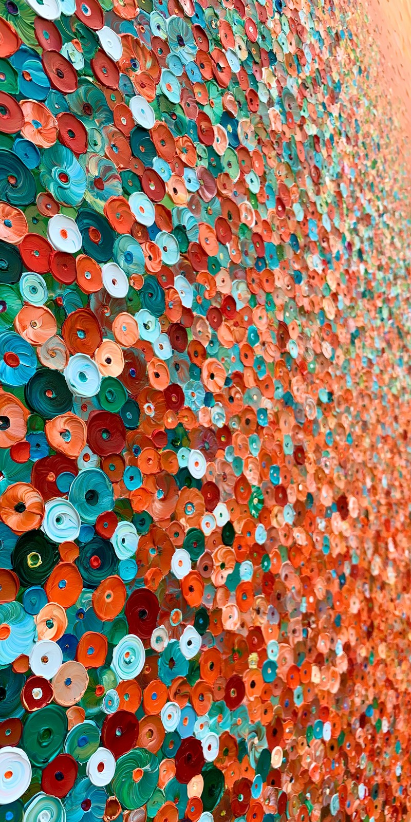 Teal and Tangerine Delight Earrings | FWX248