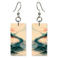 Teal Apricot Unfolding Earrings | FWX2493