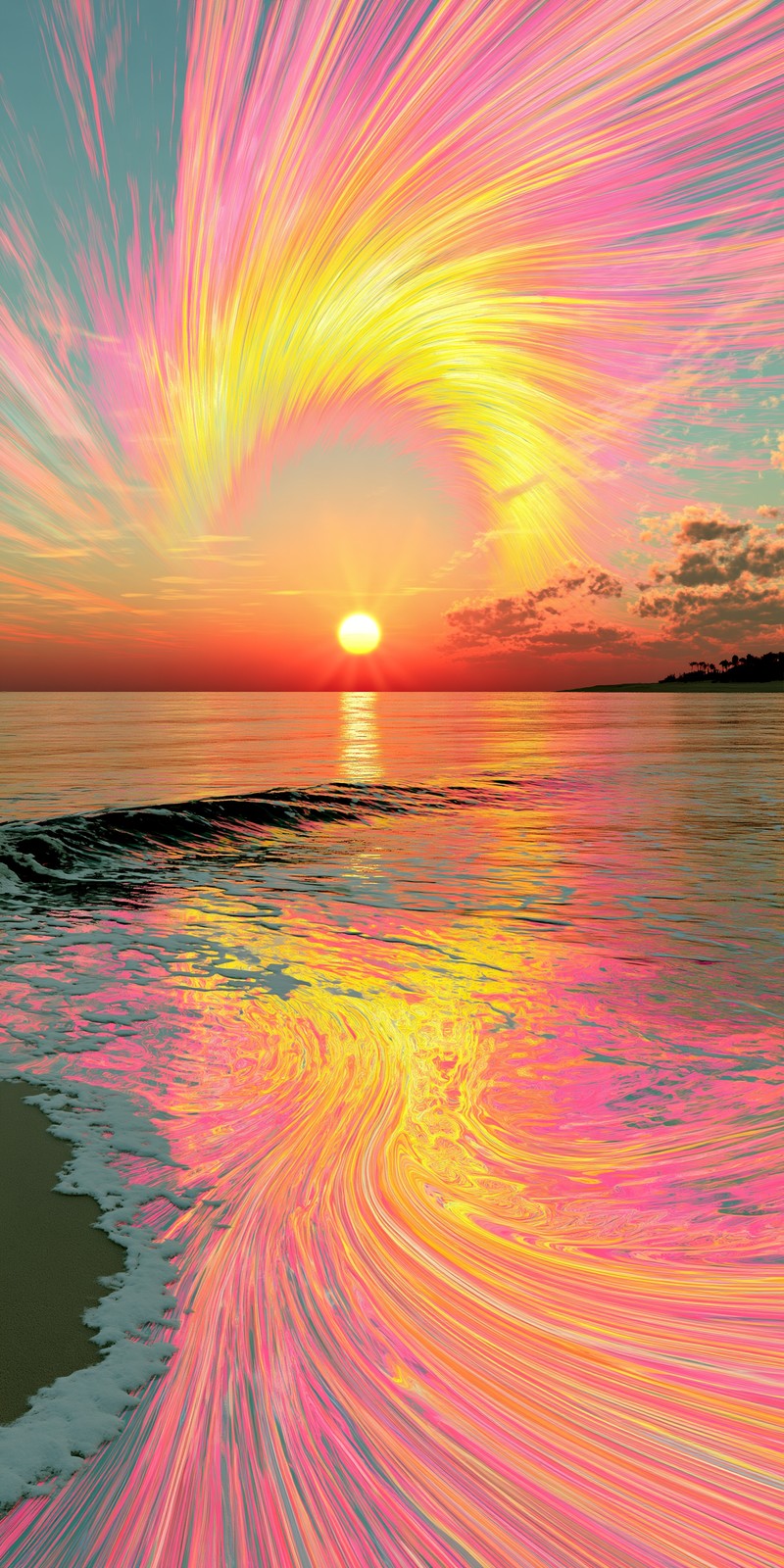 Neon Sunset Euphoria Earrings | FWX2495