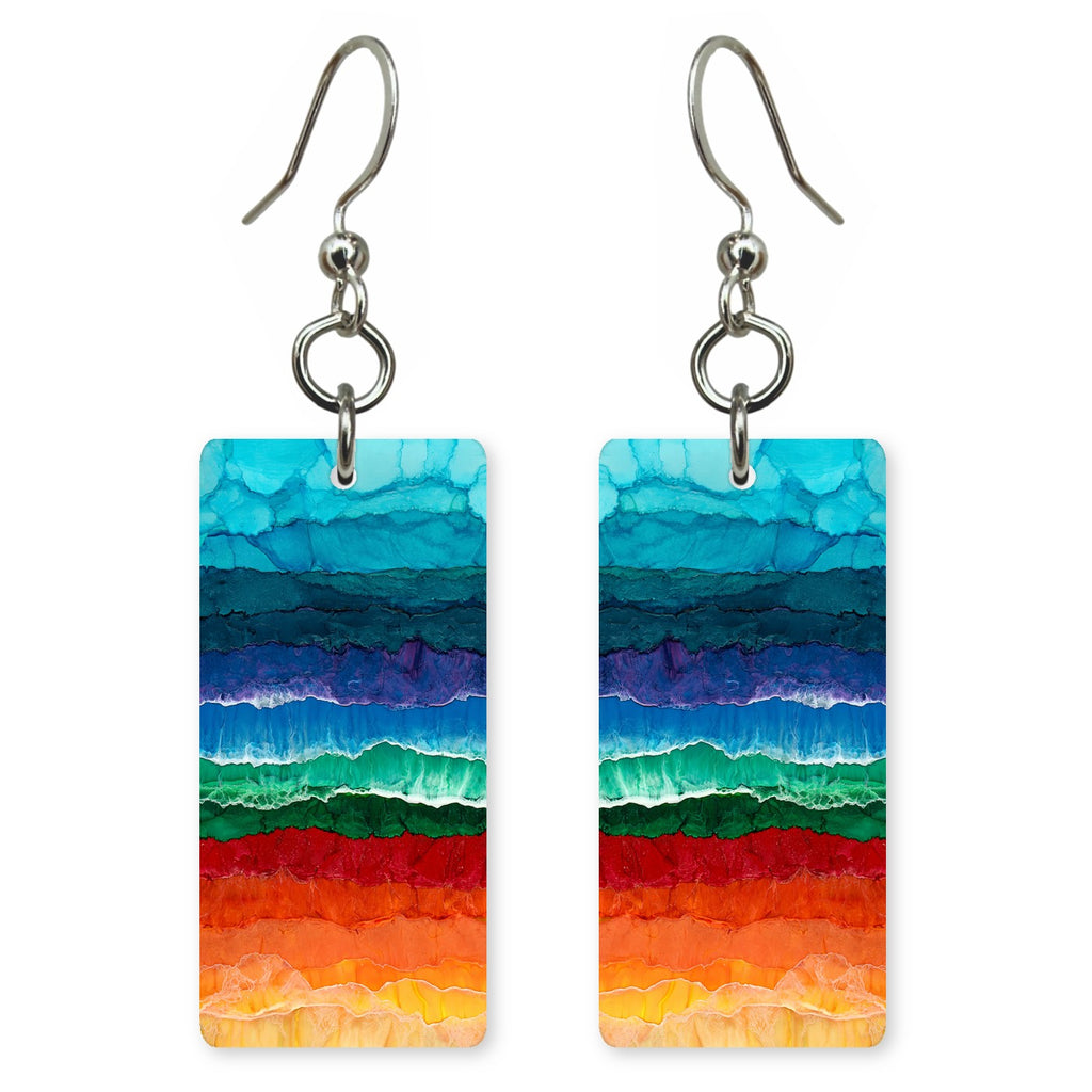 Glacier Garnet Strata Earrings | FWX2511