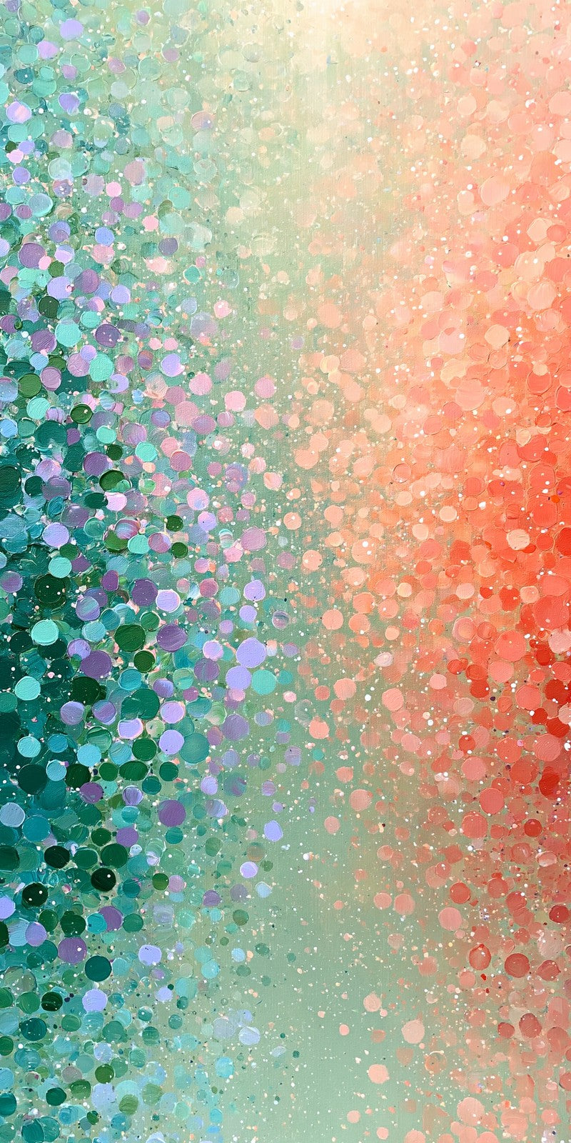 Mint Peach Sparkle Earrings | FWX2520