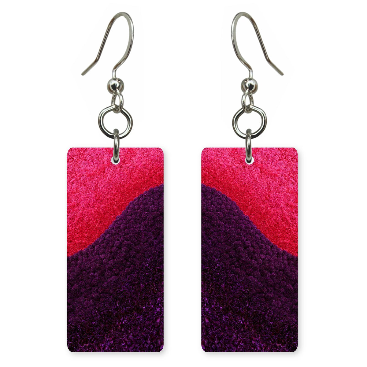 Fuchsia Bold Heart Earrings | FWX266
