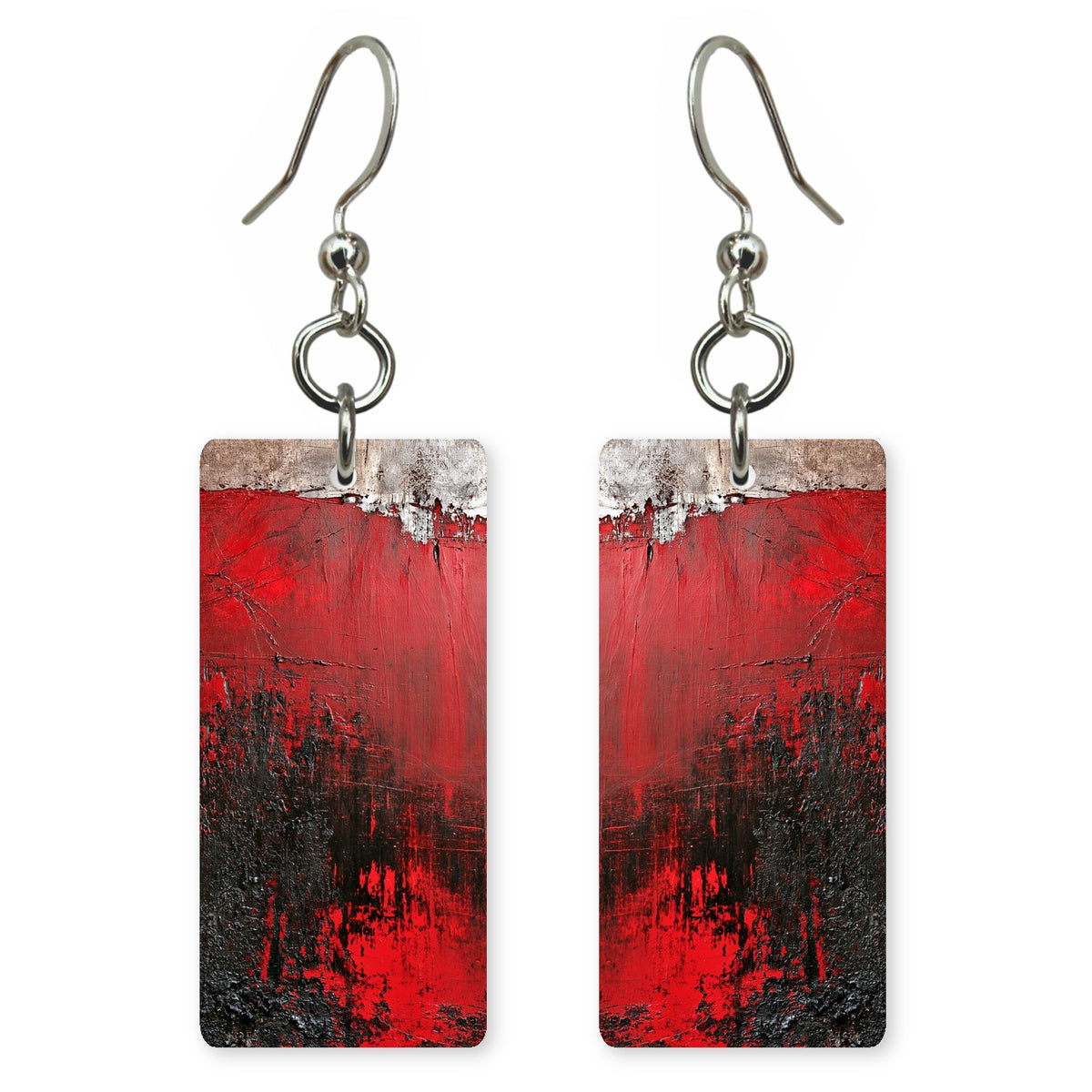 Scarlet Streak Anguish Earrings | FWX273
