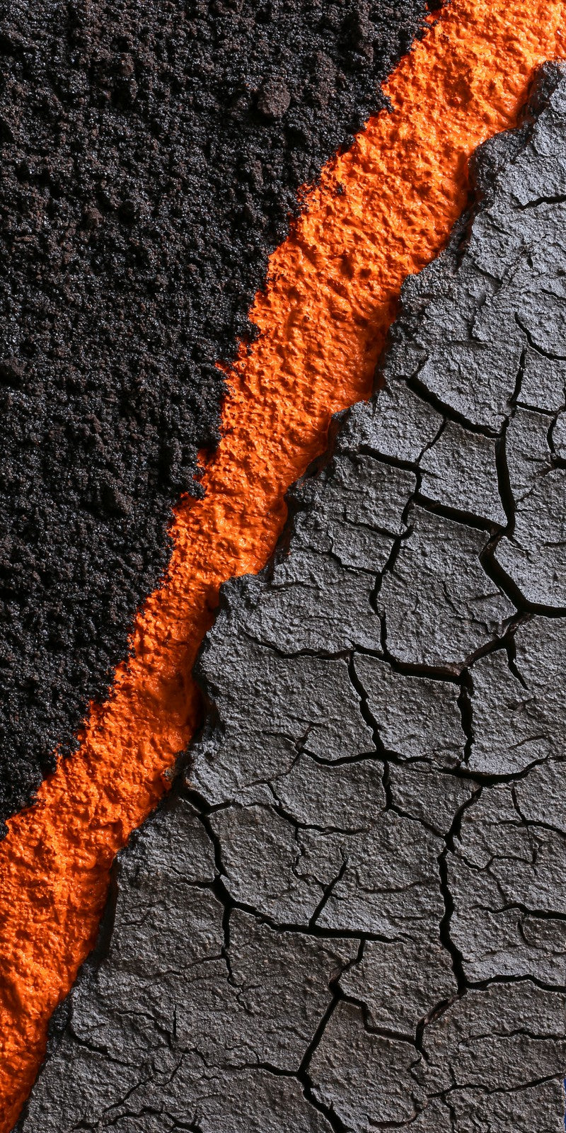 Obsidian and Orange Fury Earrings | FWX275