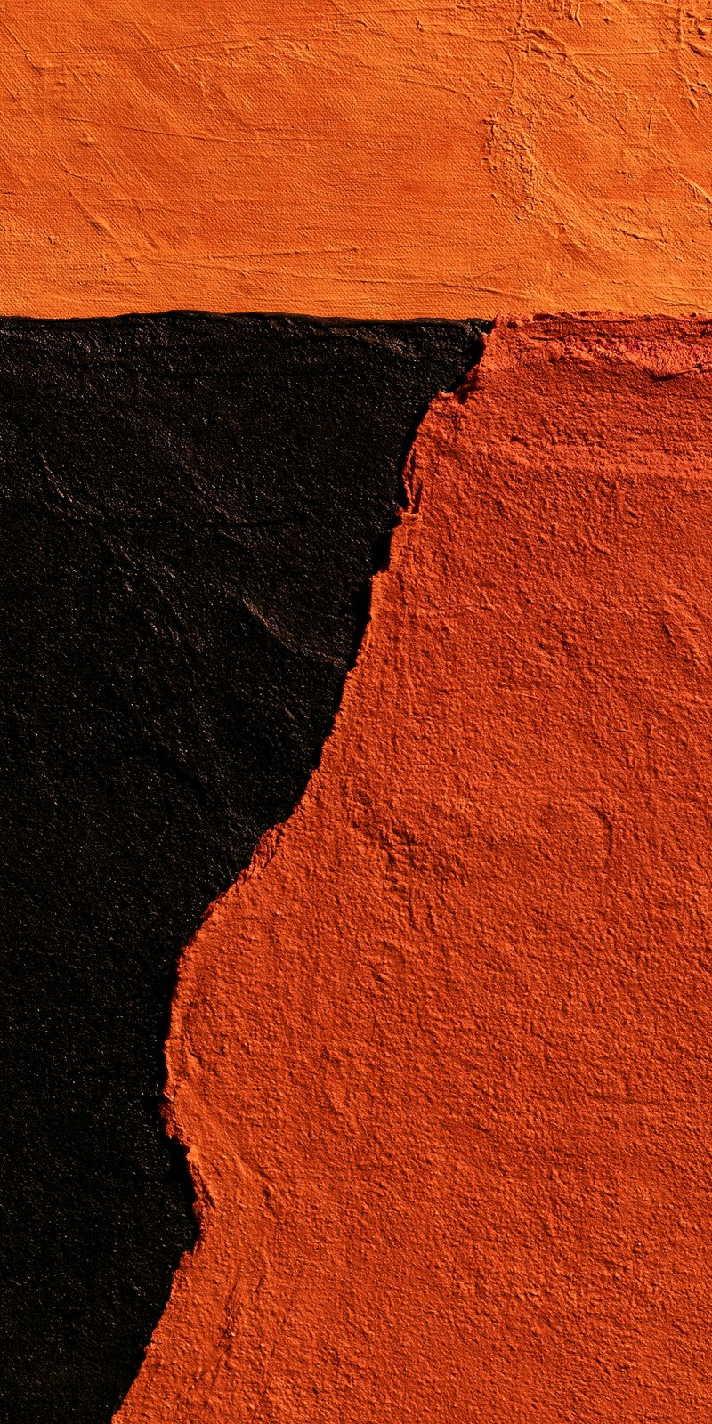 Orange Boldness Over Black Earrings | FWX282