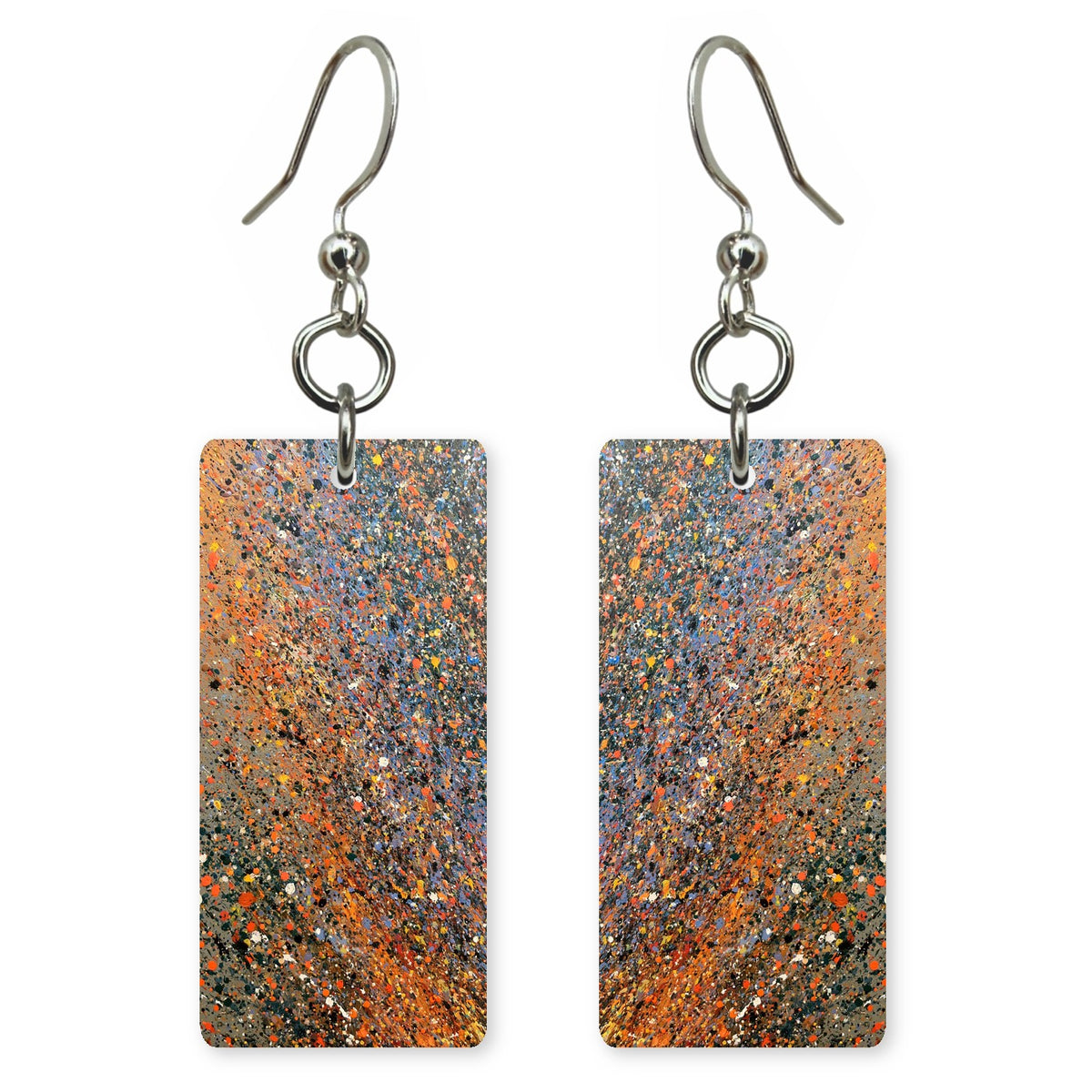 Grey Restlessness Sparking Earrings | FWX285