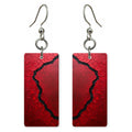 Ruby and Black Tension Earrings | FWX287