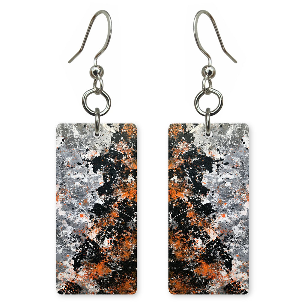 Ash White Chaos Earrings | FWX291