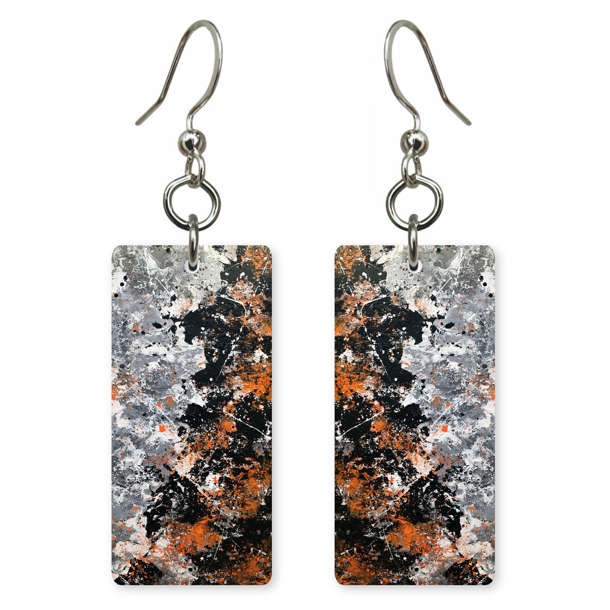 Ash White Chaos Earrings | FWX291