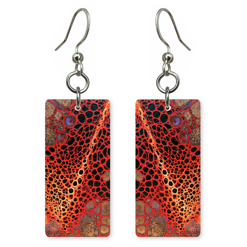 Red Connection Woven Earrings | FWX292