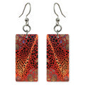 Red Connection Woven Earrings | FWX292