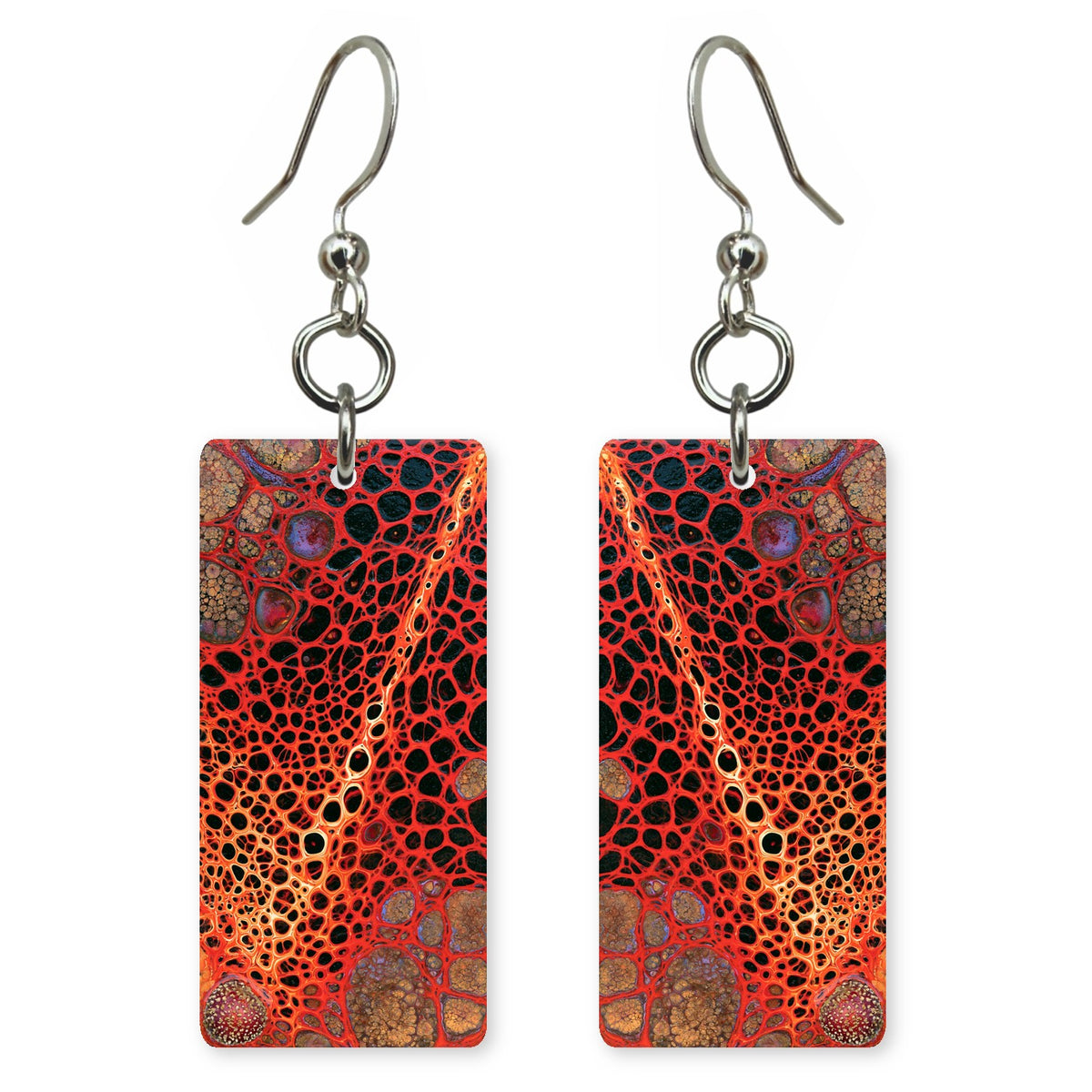 Red Connection Woven Earrings | FWX292