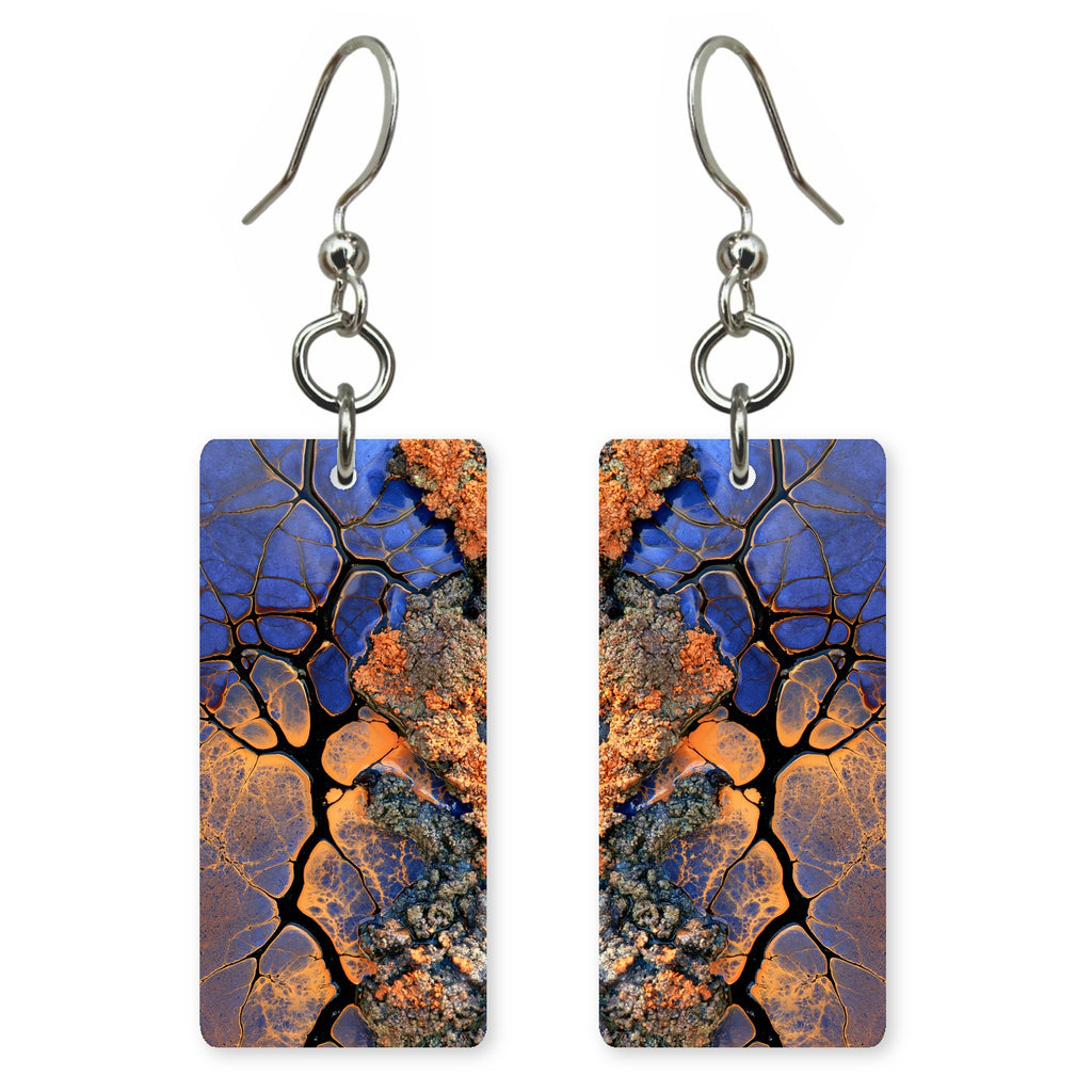 Indigo Loneliness Lit Orange Earrings | FWX293