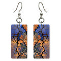 Indigo Loneliness Lit Orange Earrings | FWX293