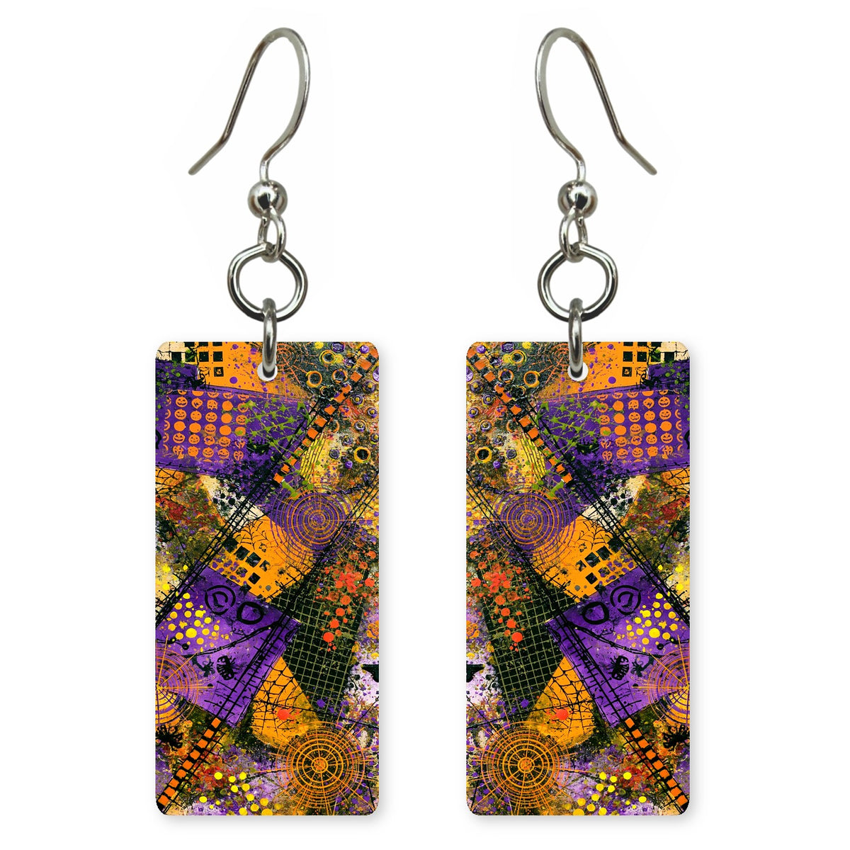 Plum Mustard Frenzy Earrings | FWX294