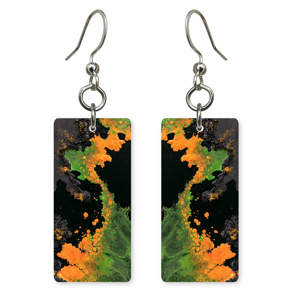 Neon Moss Agitation Earrings | FWX299