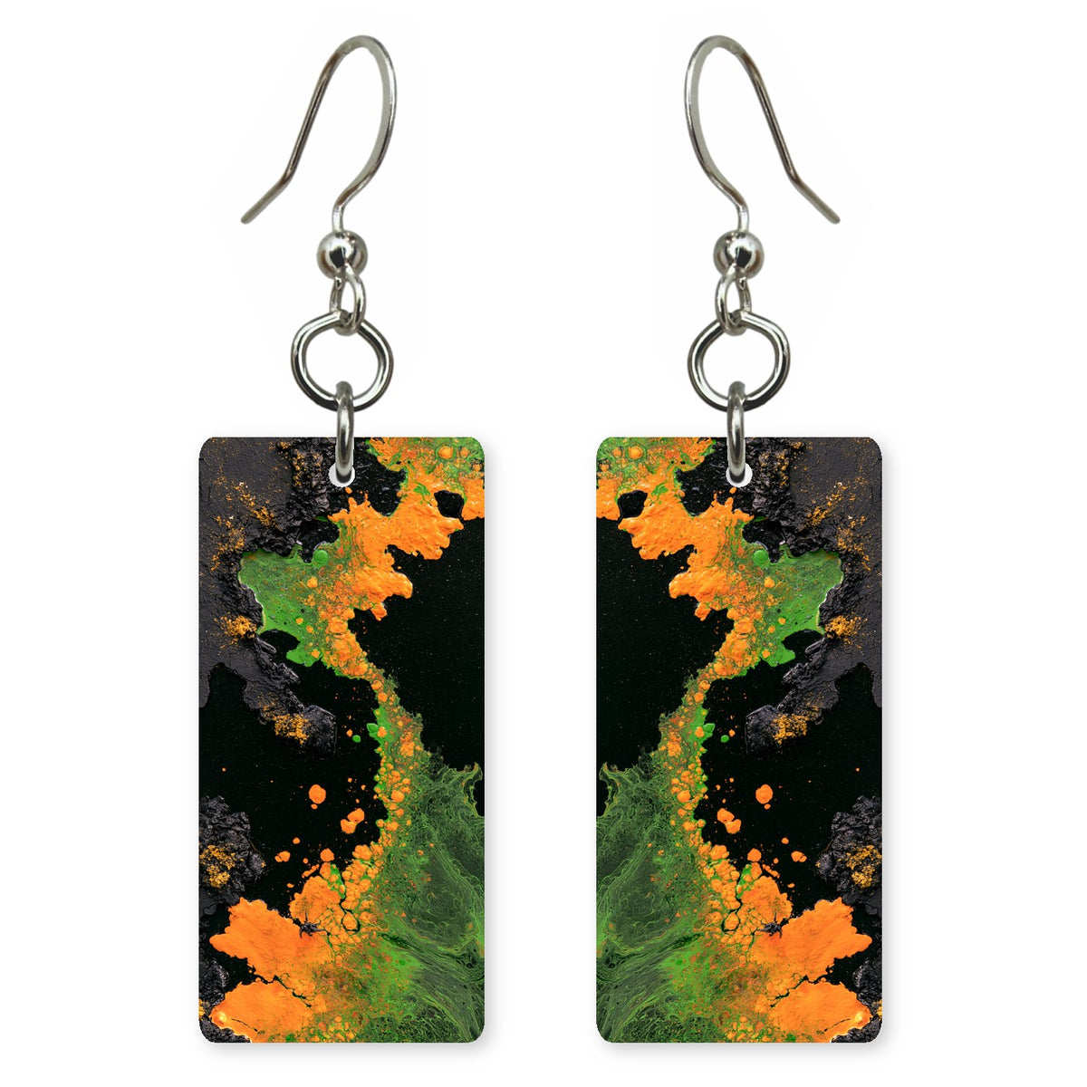 Neon Moss Agitation Earrings | FWX299