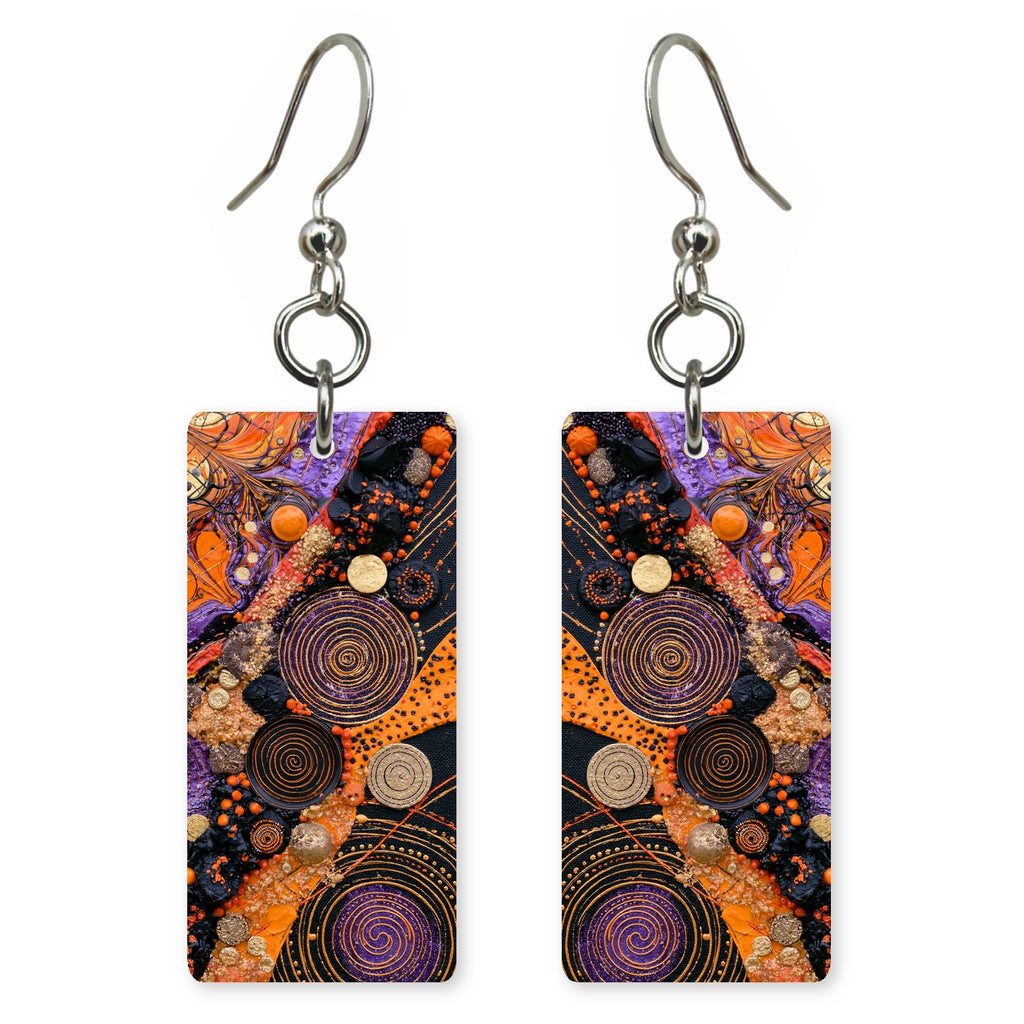 Ember Longing Violet-Veiled Earrings | FWX302