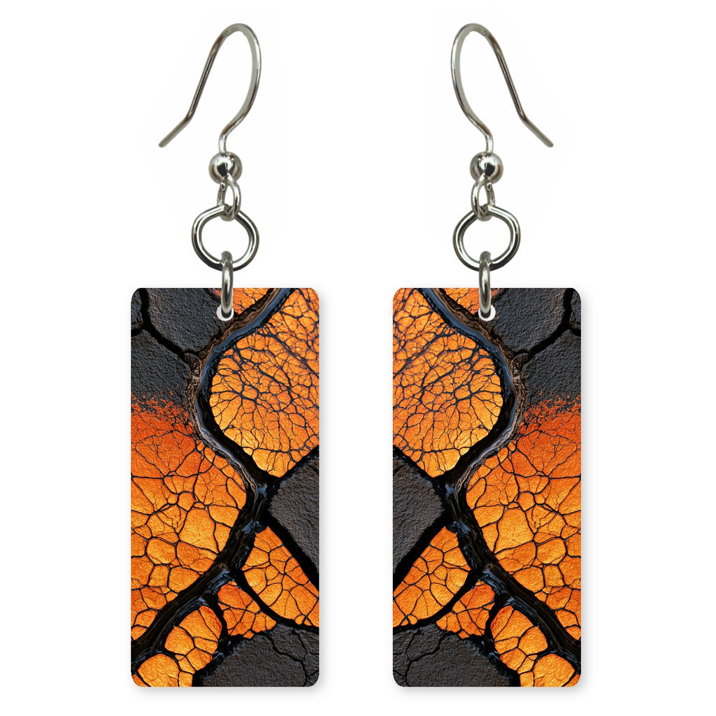 Lava Cracked Open Earrings | FWX311