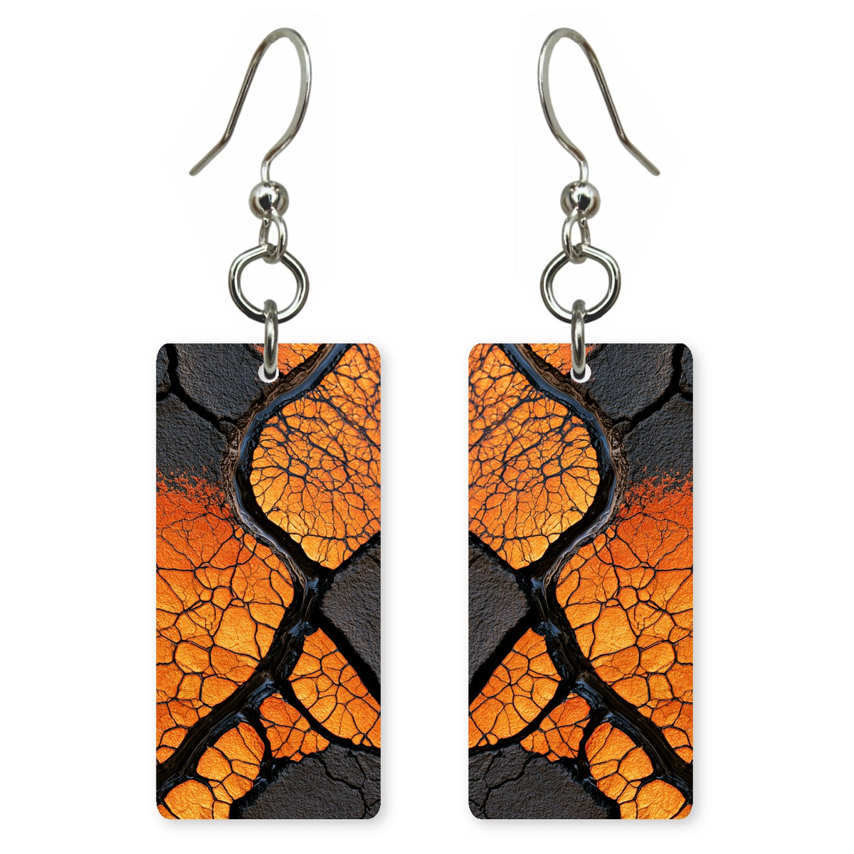 Lava Cracked Open Earrings | FWX311